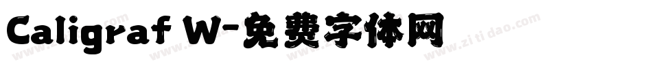 Caligraf W字体转换